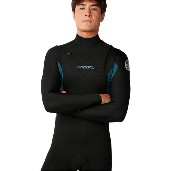 2026 Rip Curl Da Uomo Dawn Patrol 4/3mm Chest Zip Muta 16QMFS - Green